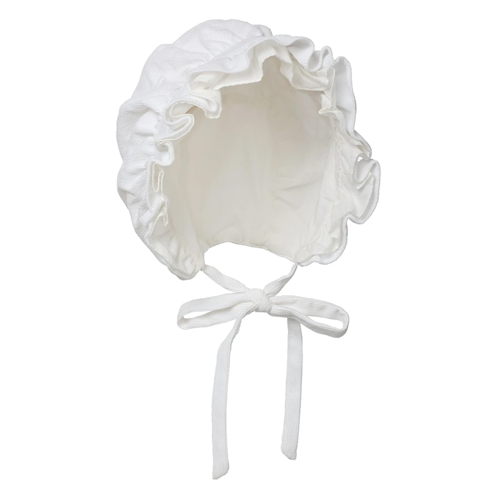Women Pilgrim Victorian Bonnet Hats Vintage French Style Lolita Maid Cosplay Hat