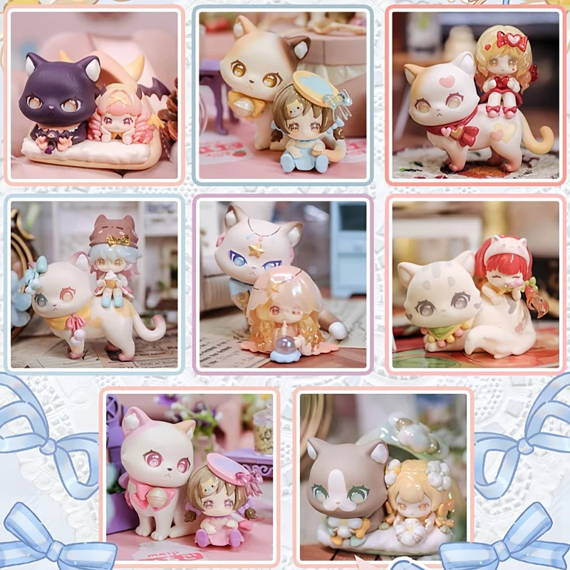 

Милая фигурка кота, подарок на день рождения для девочек, Berry Cat Nianai Little Cat Companion Series, слепая коробка, модная коллекционная игрушка на день рождения