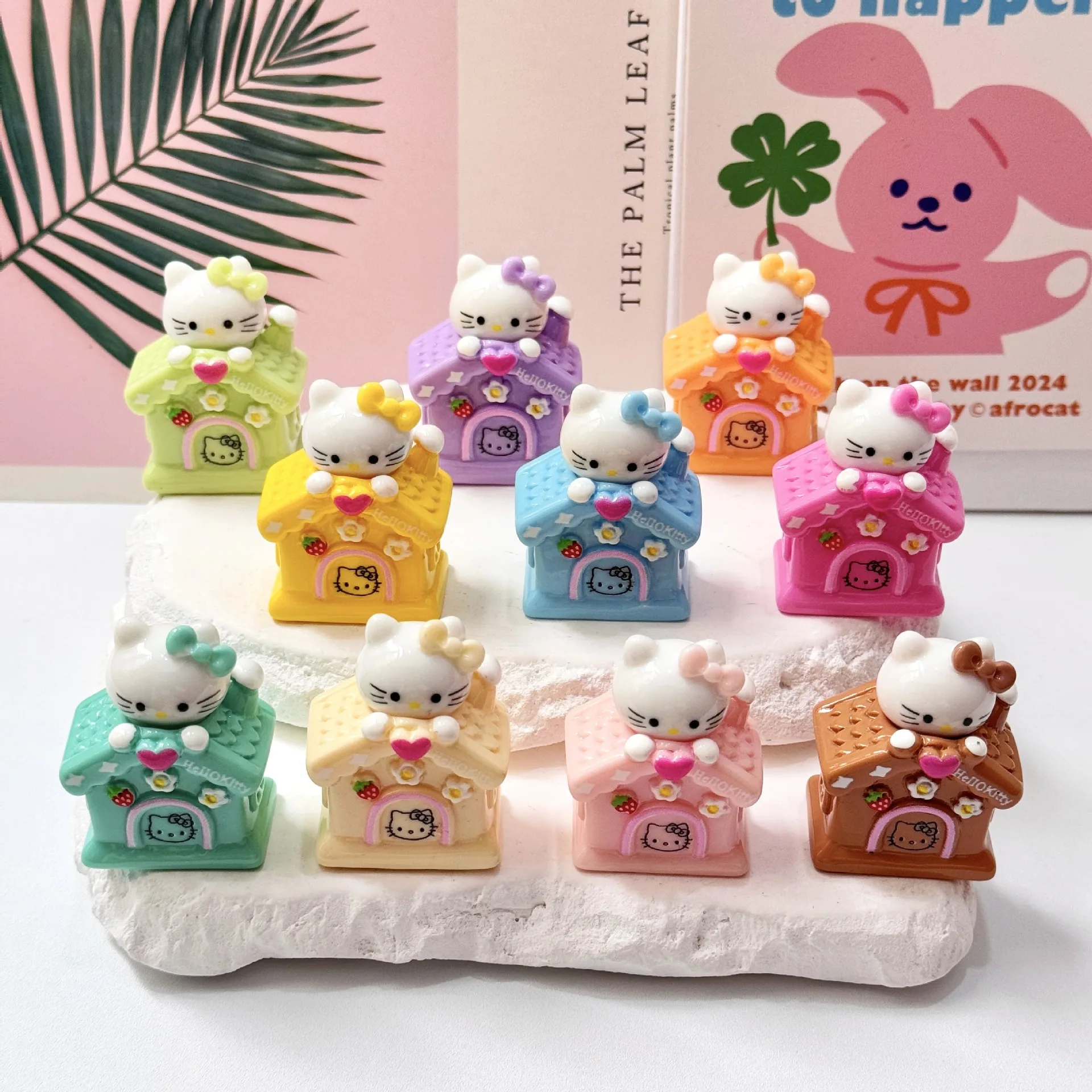 헬로 키티 장식품 DIY 인형 탁상 장식품 레진 액세서리