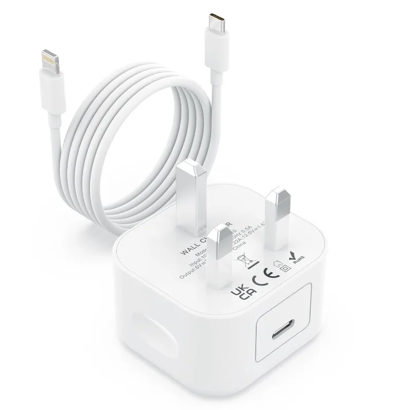 iPhone Charger [Apple MFi Certified] 20W USB C Fast Charger with 6ft iPhone Fast Charger Cable for iPhone 14/13/12/11 Pro/etc