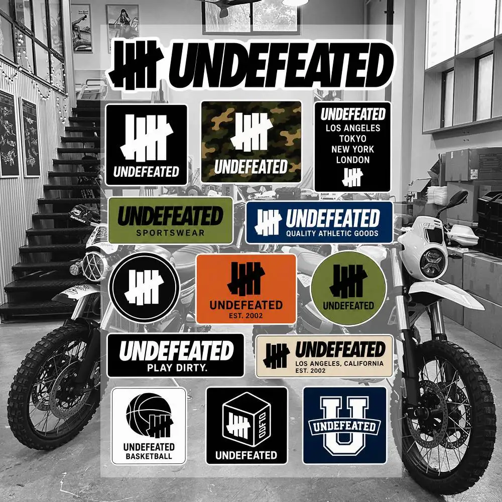 U-nD-e-fe-a-T-e-D- Aesthetic Graffiti Stickers Waterproof PVC Decals for Car Motorcycle Skateboard Helmet Notebook