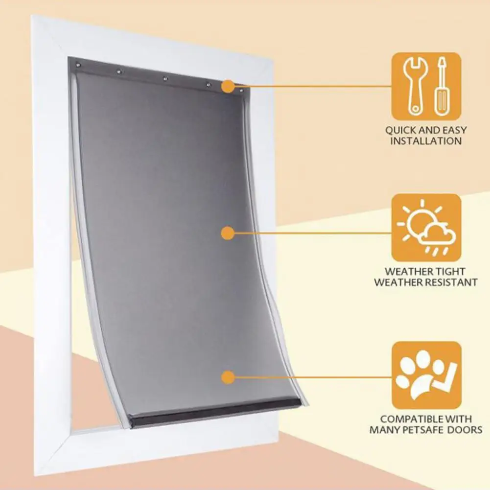 Large Dog Door Replacement Flaps for PCA11 Doggie Doors Weather-ResistantPet Door Flap Safe Dog Cat House Entry Door Flaps