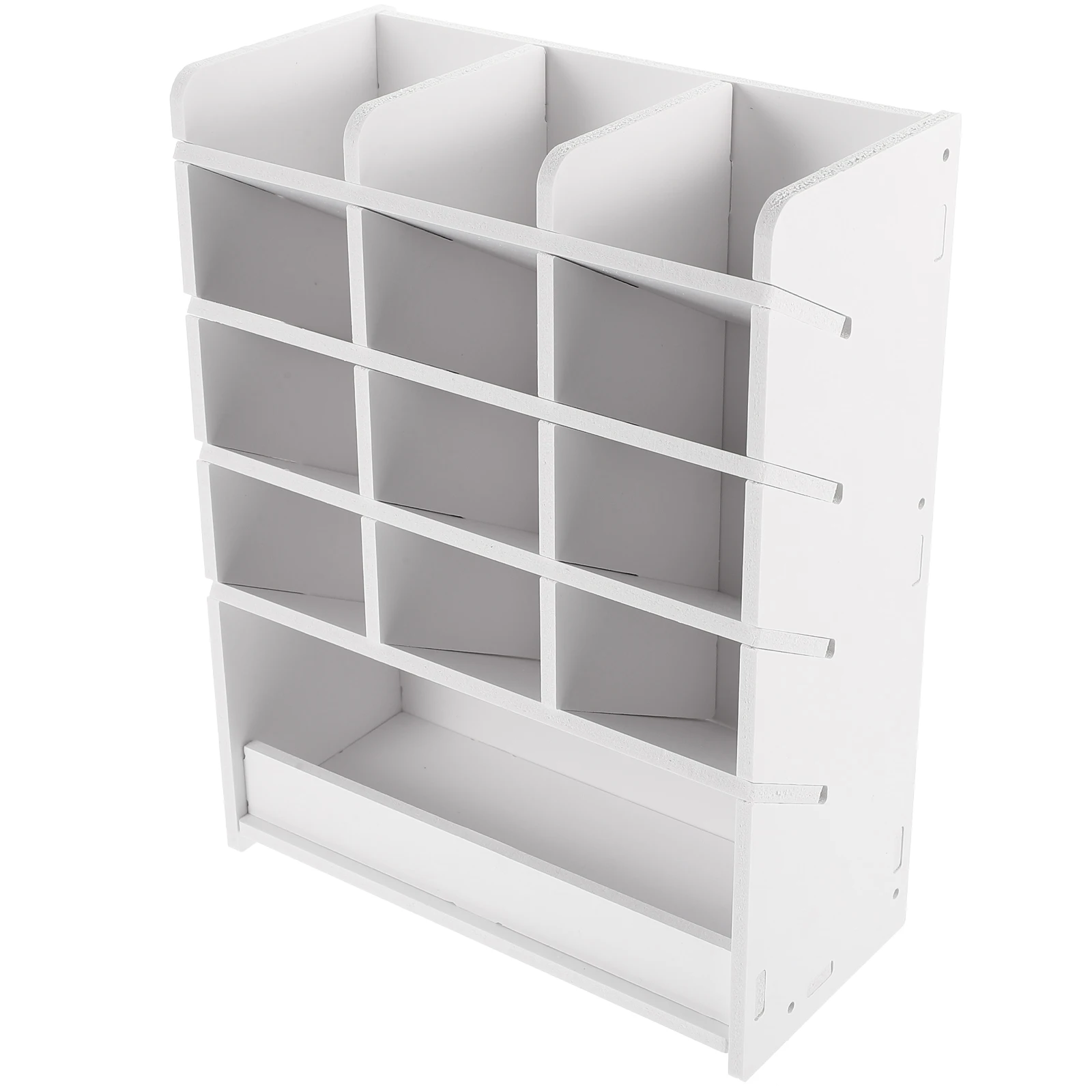 Compartment Desk Organizer Office Desks Home Organiser Storage Rack Wood Plastic