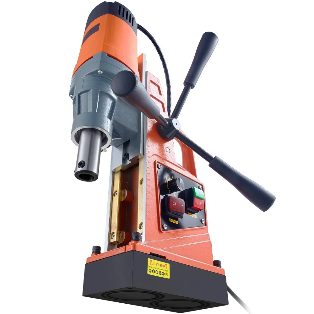 1300W 1400W Magnetic Drill Press Electric Drilling Machine Quick 1-Second Release Drill Bit Industrial Magnetic Core Drill