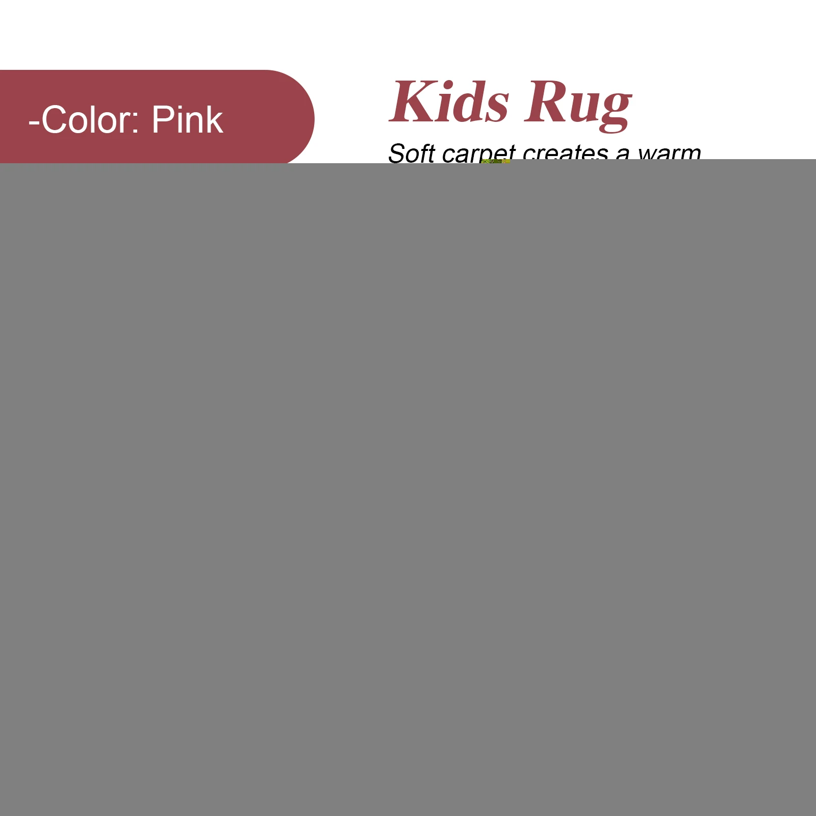 

Children Tent Mat Kids Playhouse Rug Soft Hexagon Pad for Baby Nursery Dorm Bedroom Decor Kids Room Carpet
