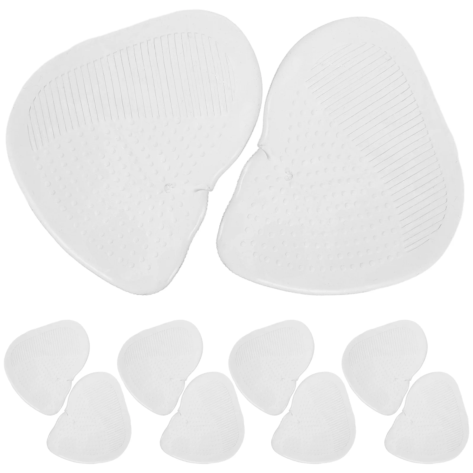 

10 Pairs Clear Heels High Shoe Pad Front Inserts Convenient Forefoot Pads Metatarsal Silica Gel Women Women's Miss