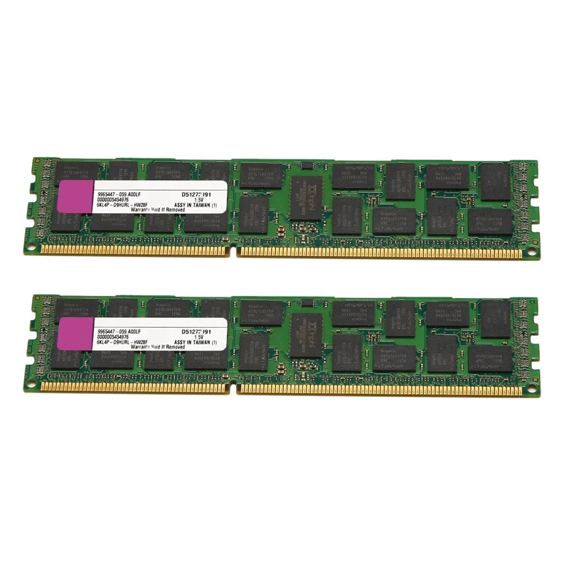 

2X 4GB DDR3 Ram Memory REG 1333Mhz PC3-10600 1.5V DIMM 240 Pins For Desktop RAM Memoria