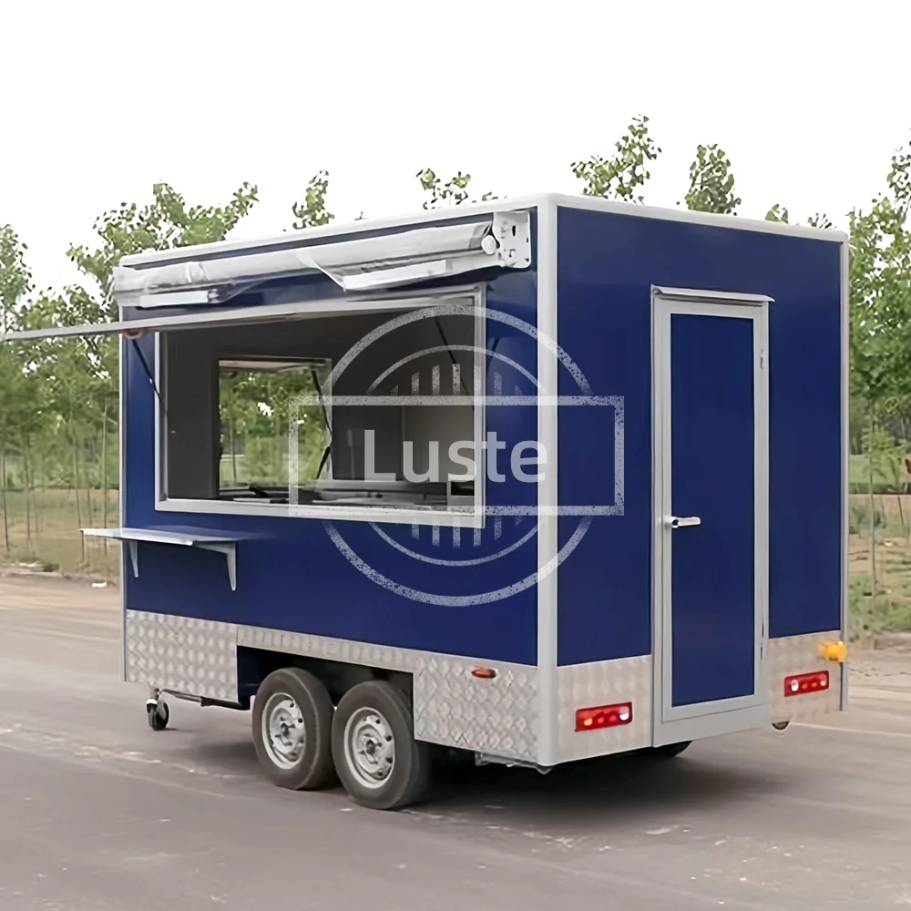

Off-Road Mobile Ice Cream Taco Sweet Corn Shop Camper Box Truck Fast Food Trailer for Entrepreneurs