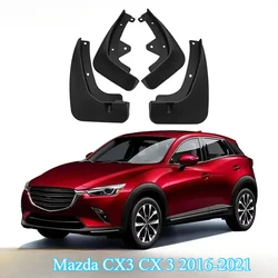 Mud Flaps For Mazda CX3 CX 3 2016-2021 2017 2018 DK Splash Guards MudFlaps Front Rear Mudguards Fender Car Exterior Accessories