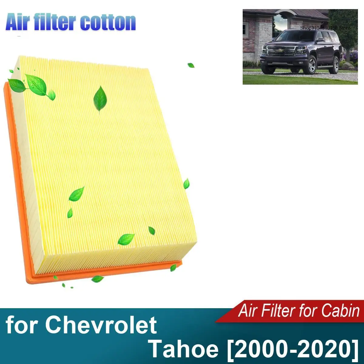 

CA8755A Car Air Filter Element Suit for Chevrolet Tahoe 2000-2020 15908915 15908916 19166111 22845992 25313349