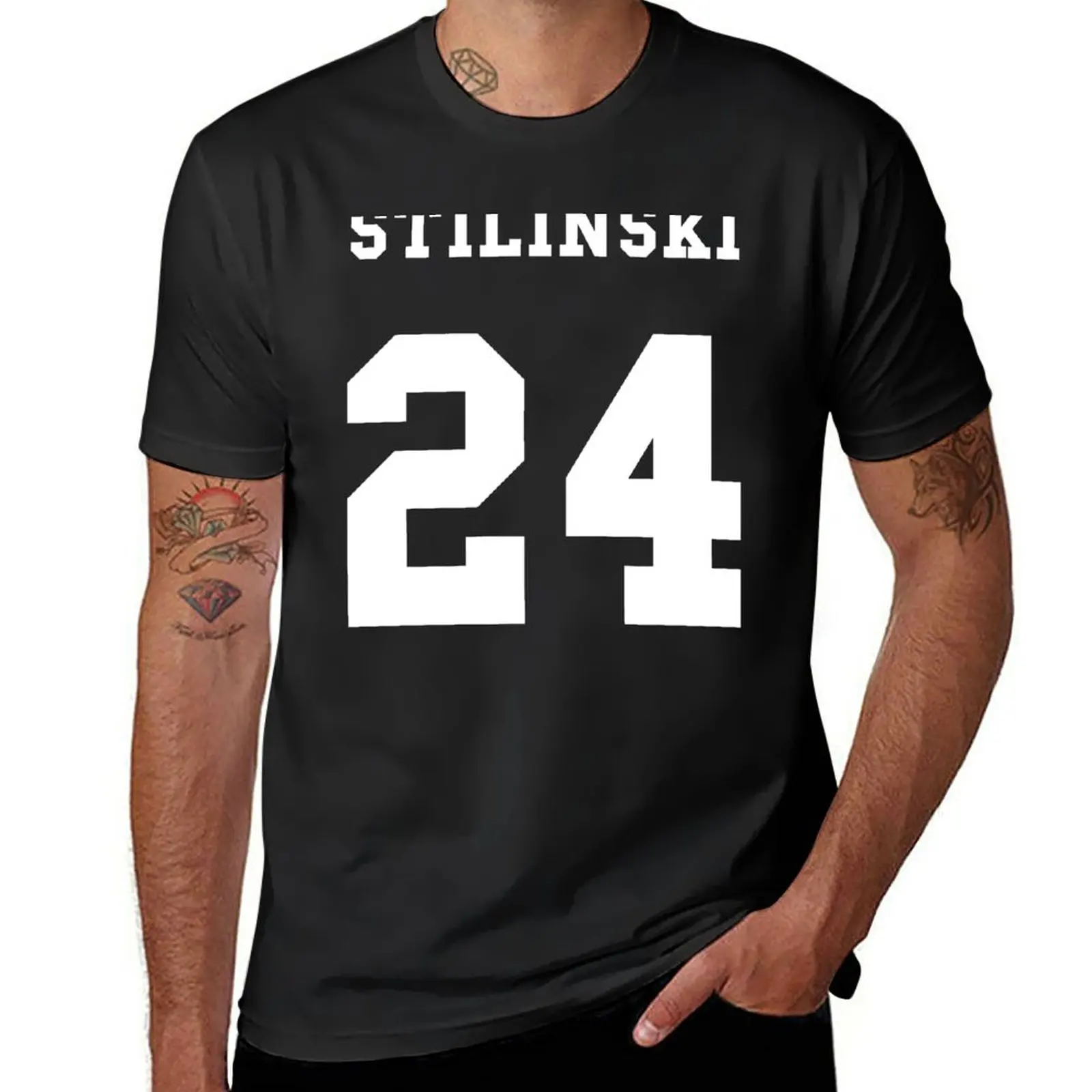 Stiles Stilinski 24 T-Shirt anime clothes sweat blanks graphics plain black t shirts men