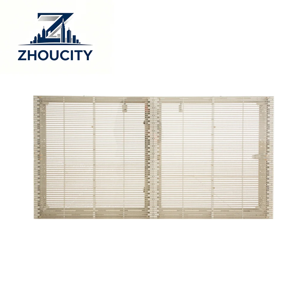 p3.9 rental 70% transparency glass 1m* 0.5m 2000 Hz refresh rate transparent led display