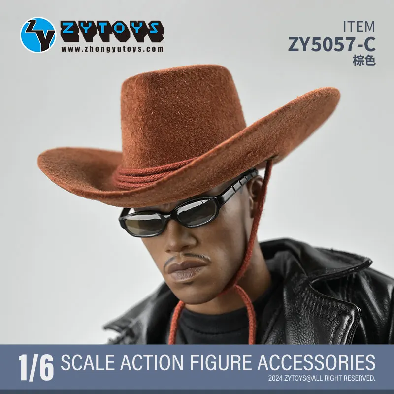 NEW 1/6 Scale Cowboy Hat 3 Color Model ZY5057 for 12inch Action Figure Male Female Body Fashion Dolls Accessories DIY Collection