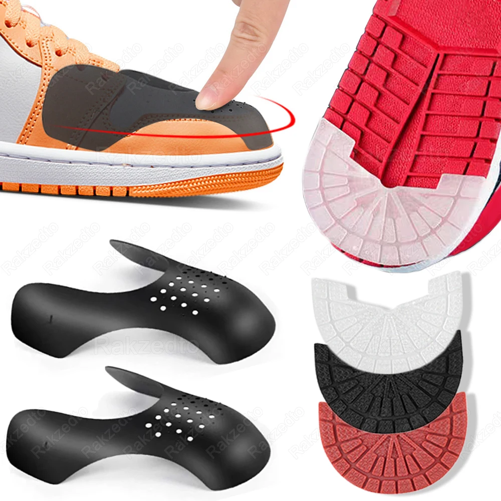 

Crease Protector or Sole Protector for Sneakers Toe Caps Guards for Shoes Prevents Wrinkles Shoe Bottom Repair Rubber Soles