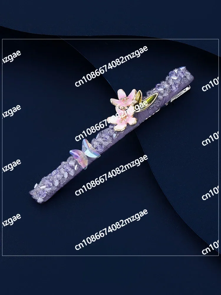 Purple Shihua Lace One-piece Hair Clip, Lightweight, Luxurious, Avant-garde and Trendy