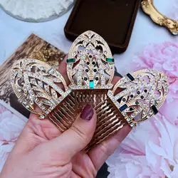 Vintage Combs For Women's Accessories Wedding Decoration Hair Jewelry 3 Colors