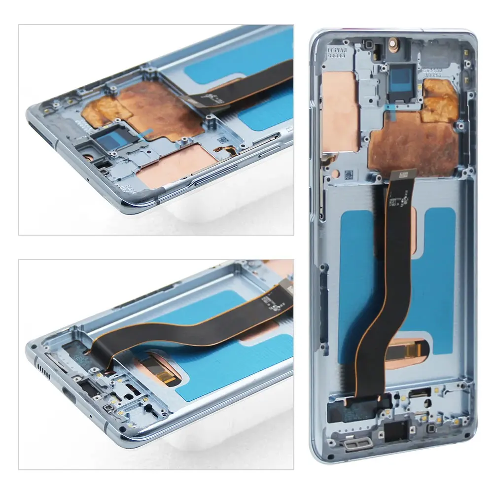 AMOLED S20 Plus Screen Replacement for Samsung Galaxy S20+ G985F G985F/DS Lcd Display Digital Touch Screen with Frame Assembly