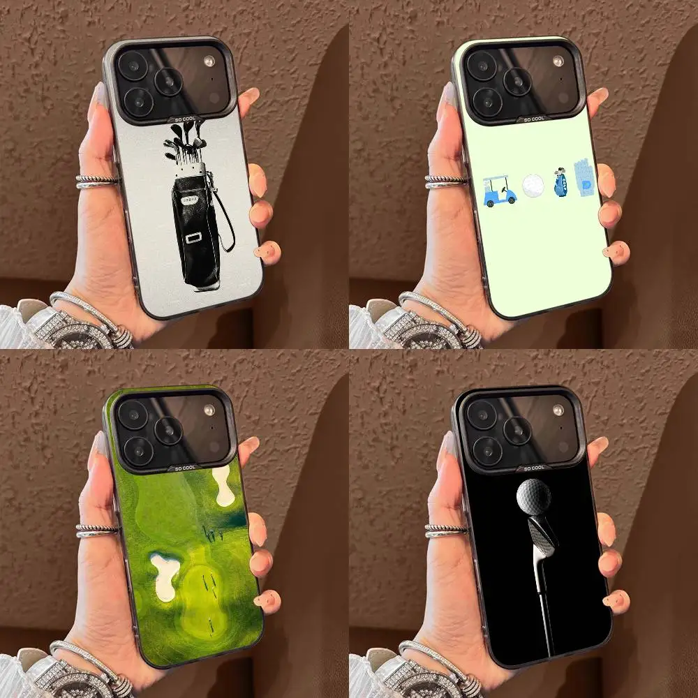 

Golf Course Ball Phone Case For iPhone 15,16,12,14,13,17,11,E,Max,Plus,Air,Pro,Mini Black Tpu Cover