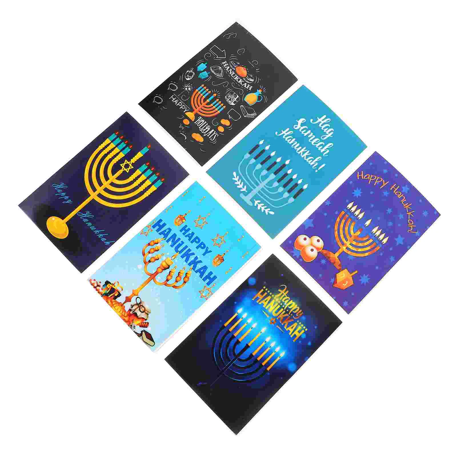 Hanukkah Greeting Card Party Cards Envelopes Blessing Paperboard Festivals Invitation Gift