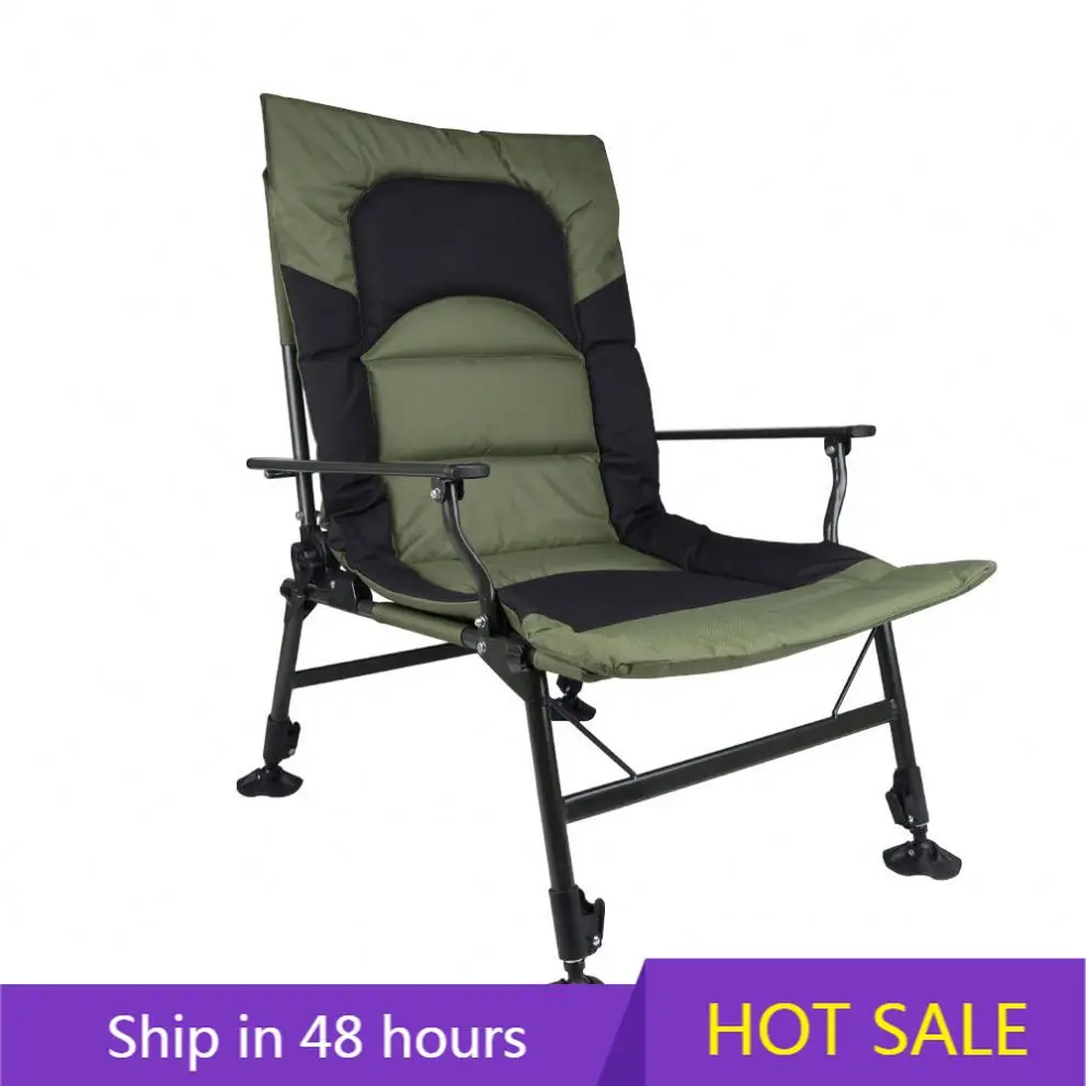 

YTYIN YTYIN Outdoor Army Green Beach Chair Folding Portable Fishing Tackle Carp Fishing Bed Chair