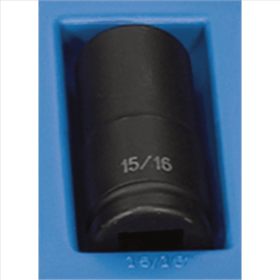 

3030D 3/4 Drive x 15/16 Deep Socket for Automotive Repair and Mechanical Maintenance Chrome Finish, High-Torque Performance, Du
