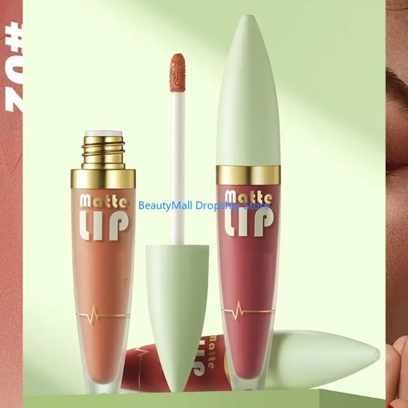 40JD Liquid Lipstick für Frauen glatte Anwendung Lippenstifte hoch pigmentiert mit Wischschutz und wasserdichtem Effekt