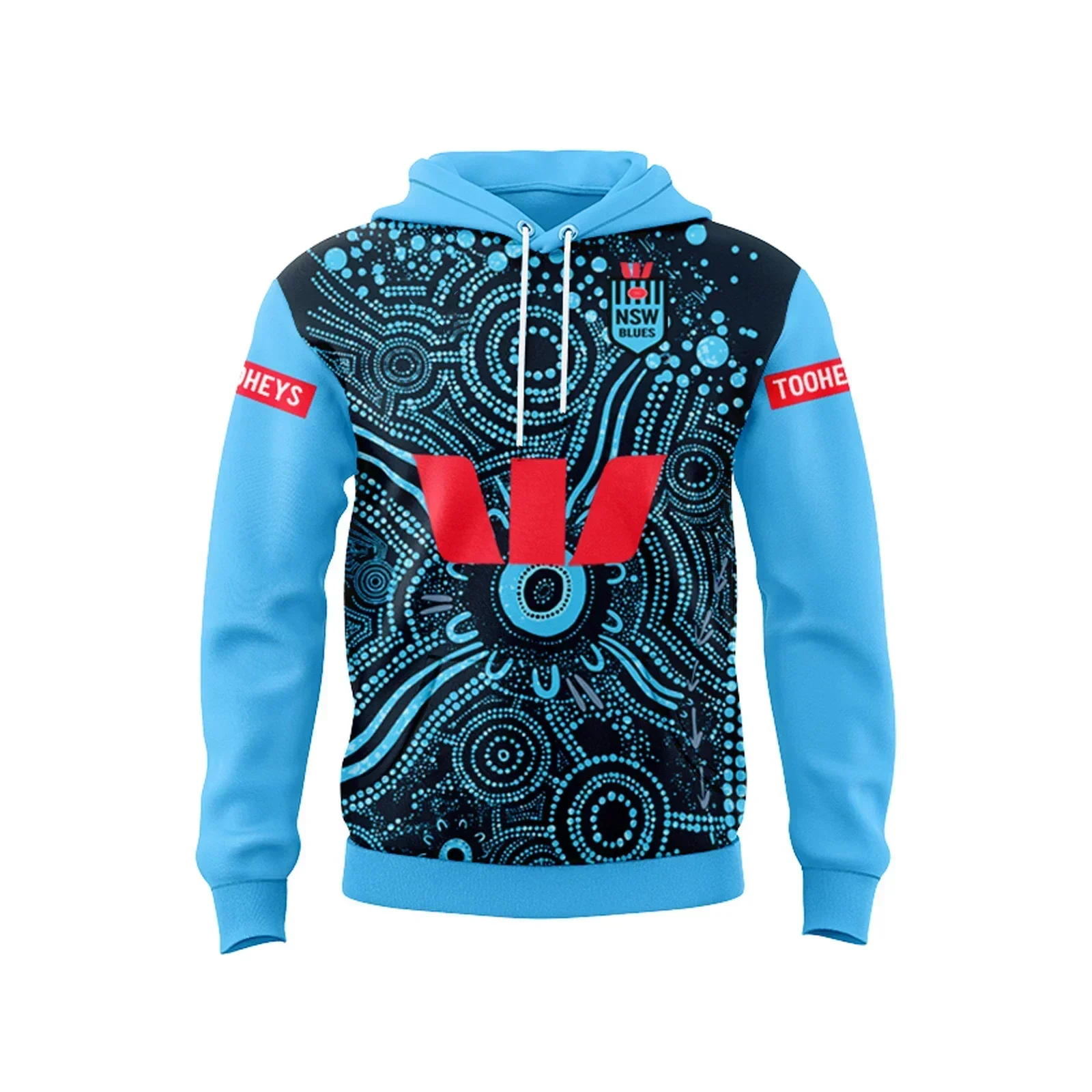 2024 NSW BLUES STATE OF ORIGIN رجل الأصليين الرجبي جيرسي سترة هوديس تخصيص