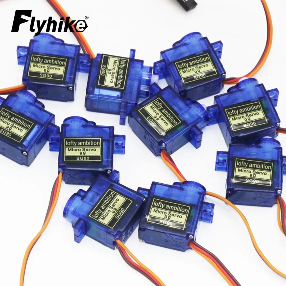 5 sztuk/10 sztuk/20 sztuk/50 sztuk/partia SG90 9G Mini Micro Servo dla RC 250 450 helikopter samolot samochodów łódź części