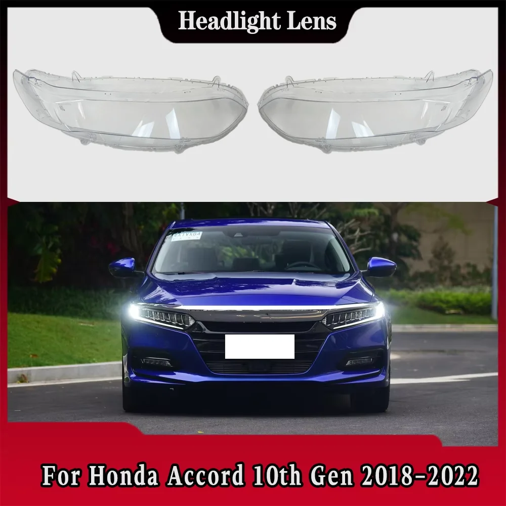

For Honda Accord 10th Gen 2018 2019 2020 2021 2022 Car Front Headlight Cover Lampshade Lampcover Caps Headlamp Shell