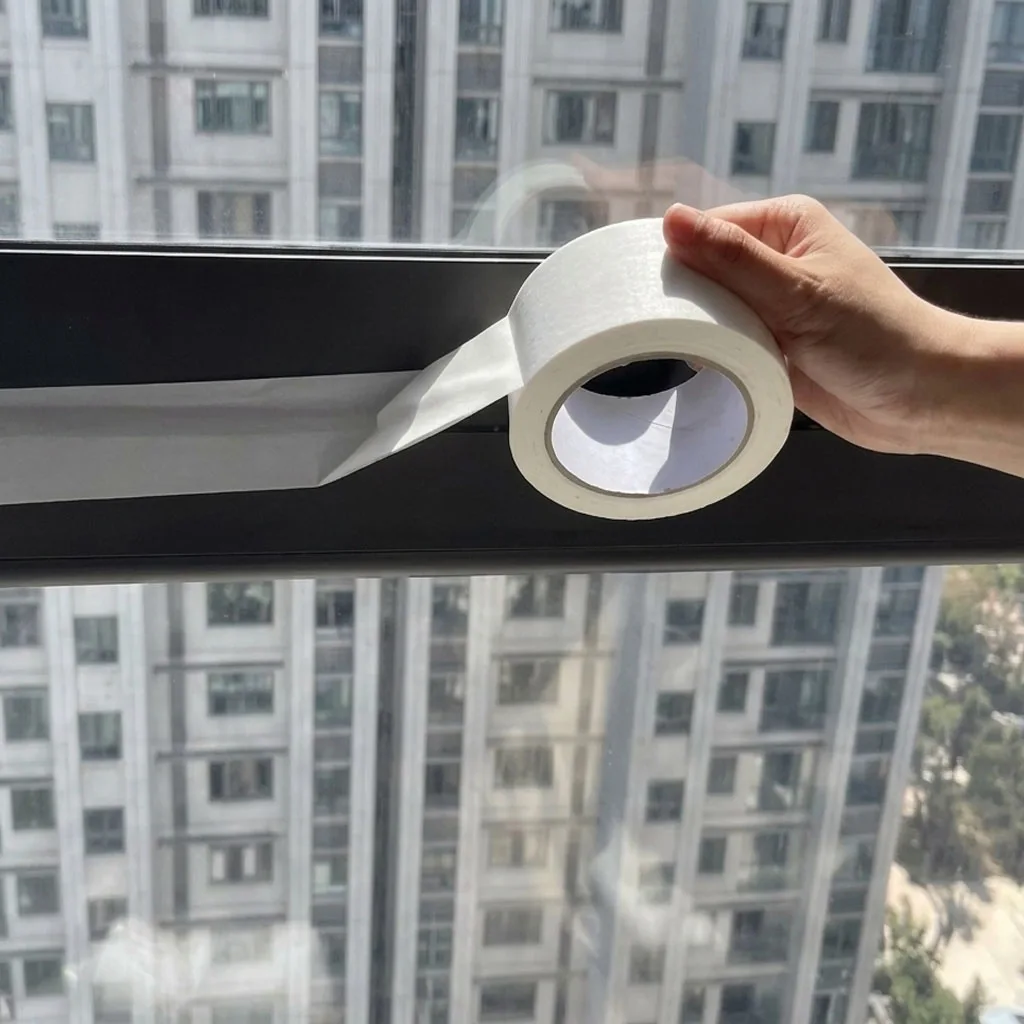 Window Insulation for Winter Weather Sealing Tape Residue Free Clear Window Draft Isolation Sealing Film Tape for Doors Windows