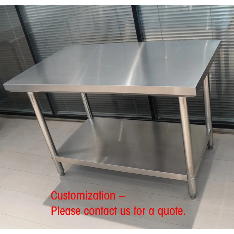 custom.Commercial Grade Food Preparation Workbench 304 201 Stainless Steel Work Table Catering Kitchen
