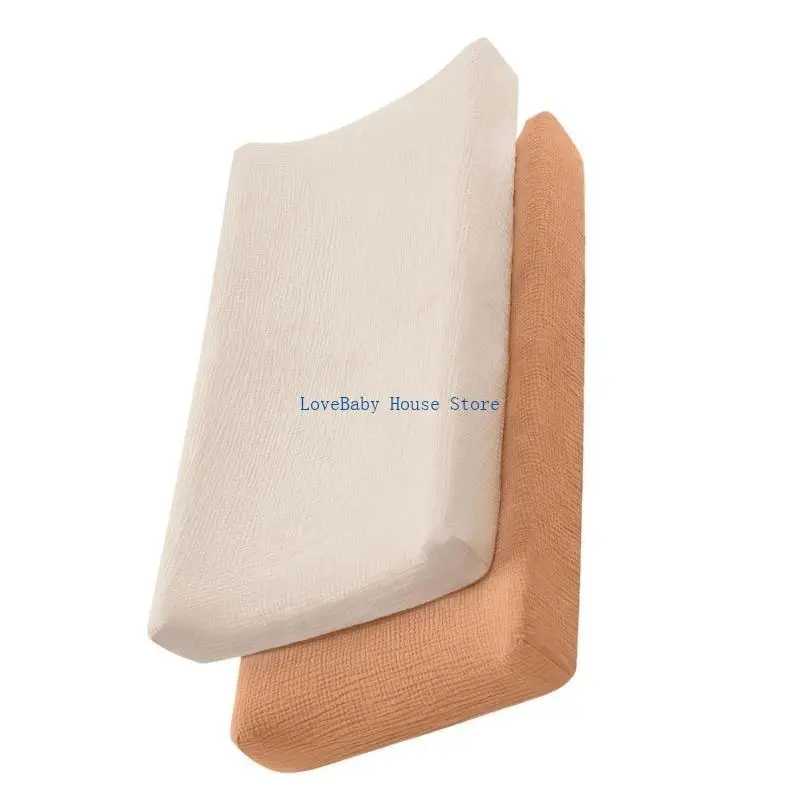 Bx0d 2pcs Baby Paider Maber Pad Roolves Mulareable Nappy Changer Cover Case Soft & Hethable Фото №5