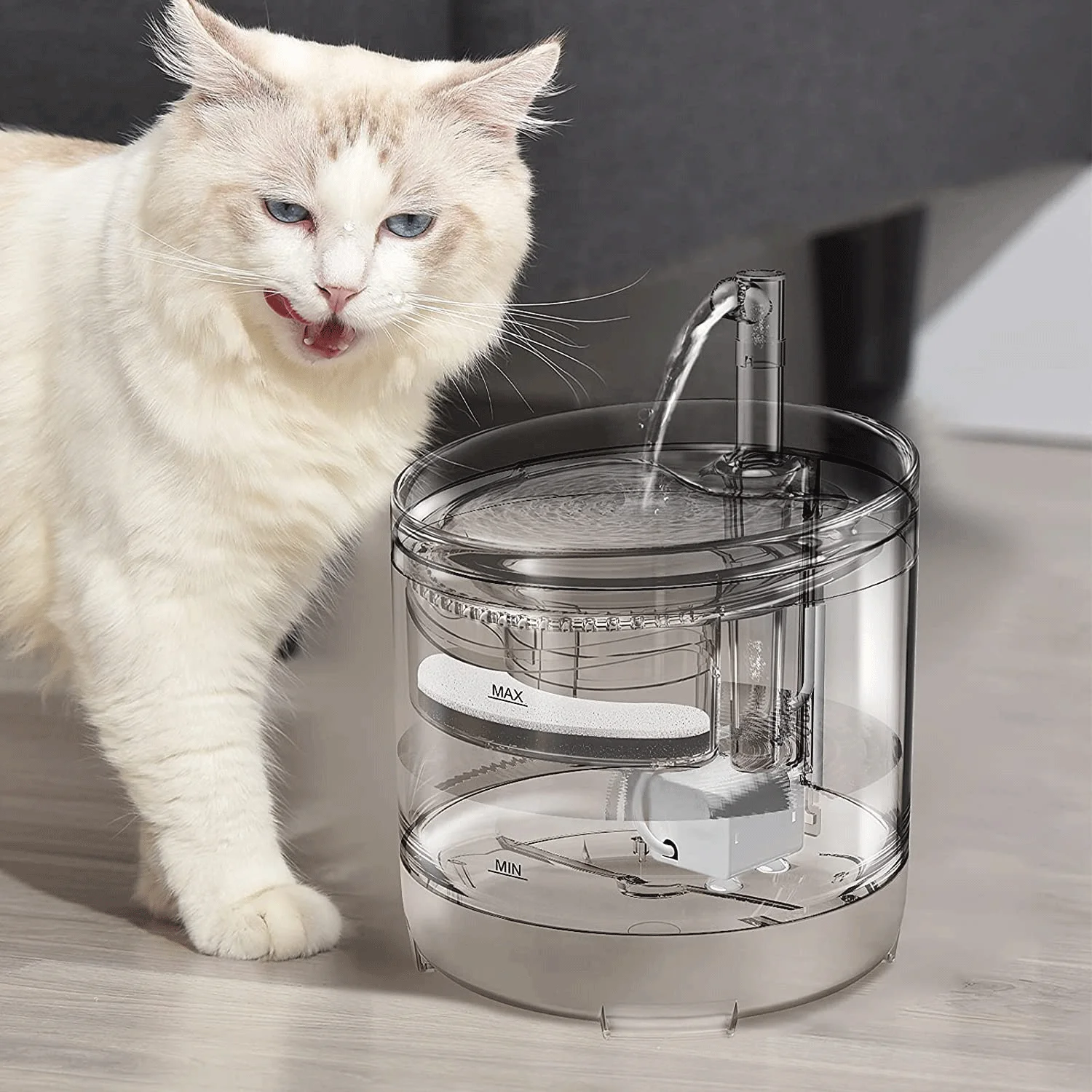 

2L Pet Drinking Fountain Super Quiet USB Charging Dog Cat Water Dispenser Feeder Electric Cyclic Automatic Pet Water Fountain