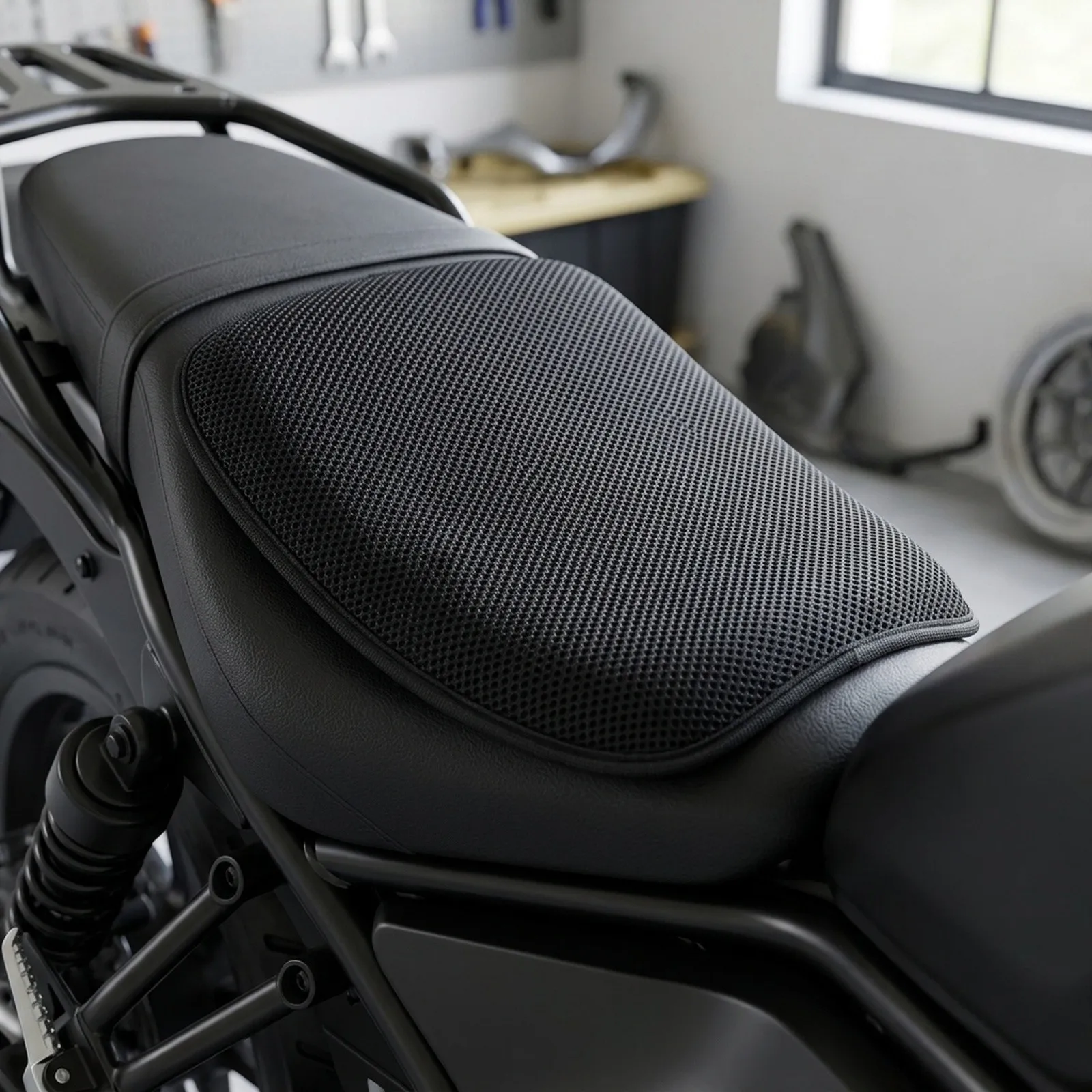 Motorcycle Gel Cushion with For Honeycomb Structure Delivers Superior Comfort and Breathability for Long Rides