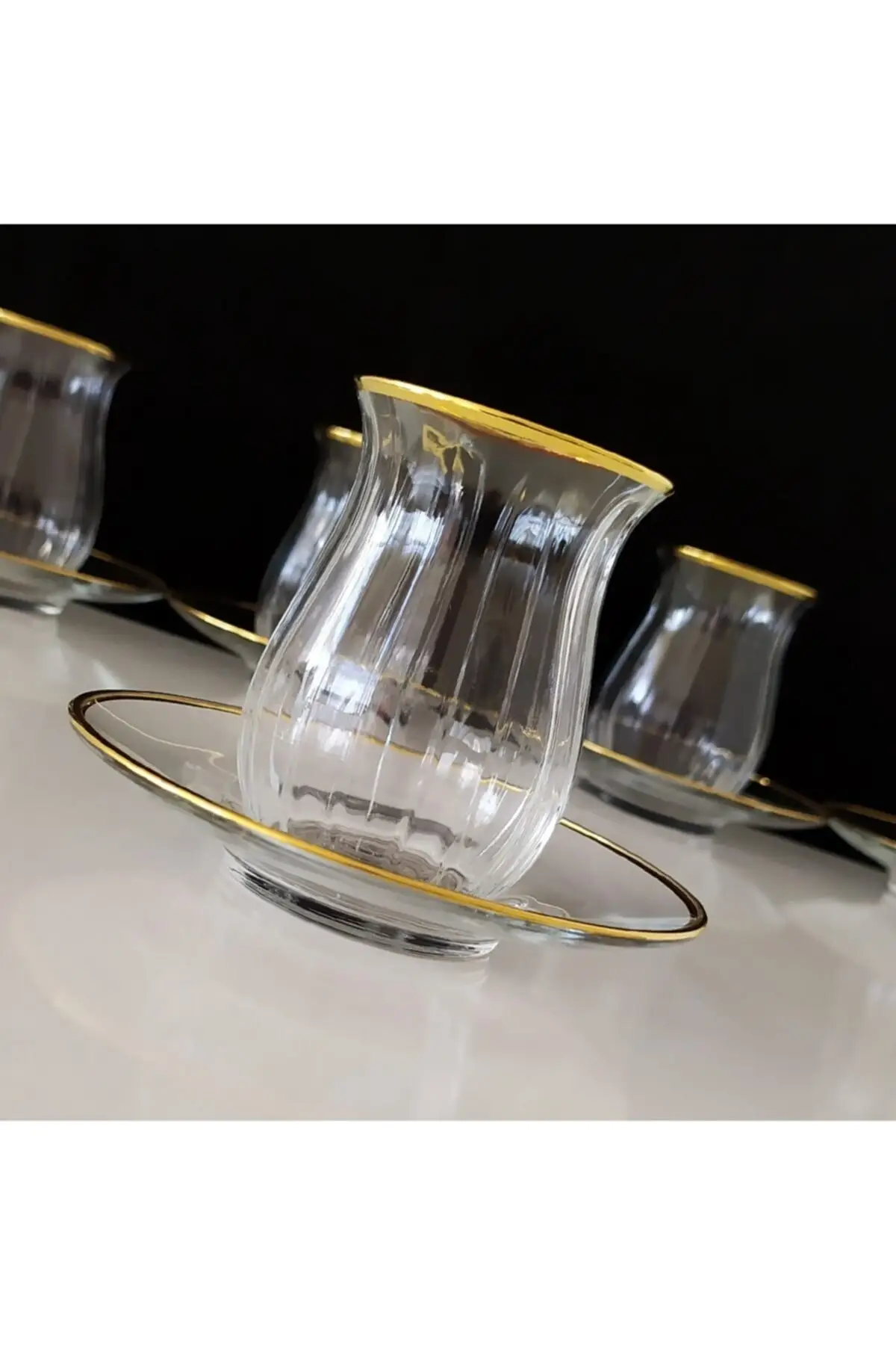 

DOLBOVI Linka Tea Set-12 Parça English Tea Glass Cup