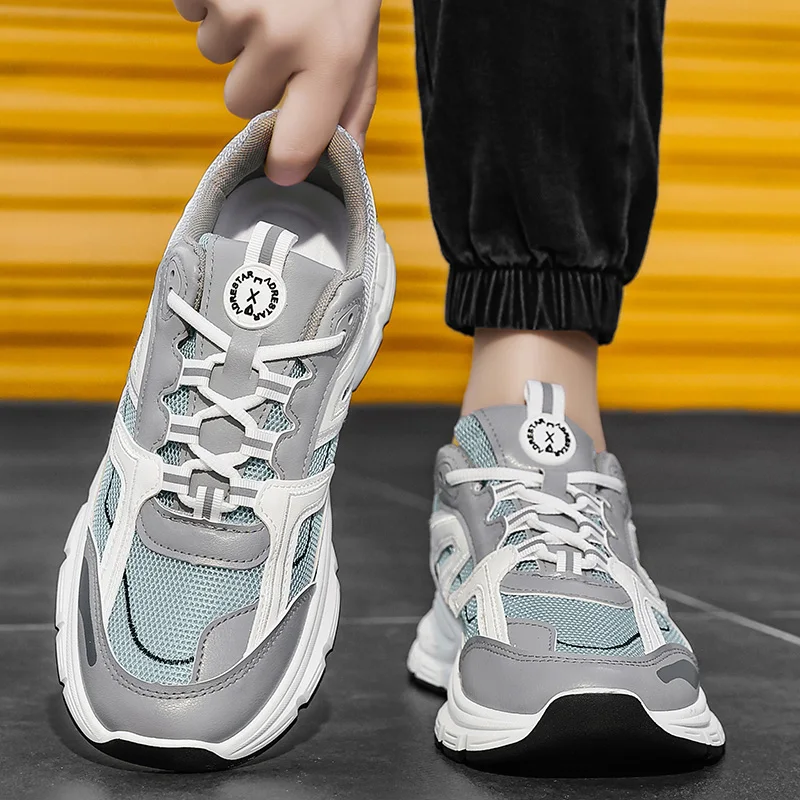 Männer Casual Laufschuhe Atmungsaktive Mesh Weiche Sohle Sportschuhe Vier Saison Student Komfort Outdoor Sport Schuhe Männliche Turnschuhe