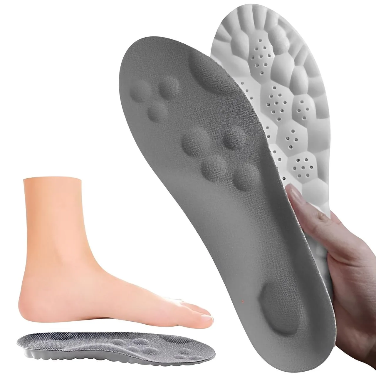 اللاتكس الرياضة النعال لينة عالية المرونة منصات الأحذية تنفس تشغيل سلة الحذاء وحيد قوس دعم العظام إدراج للجنسين #4