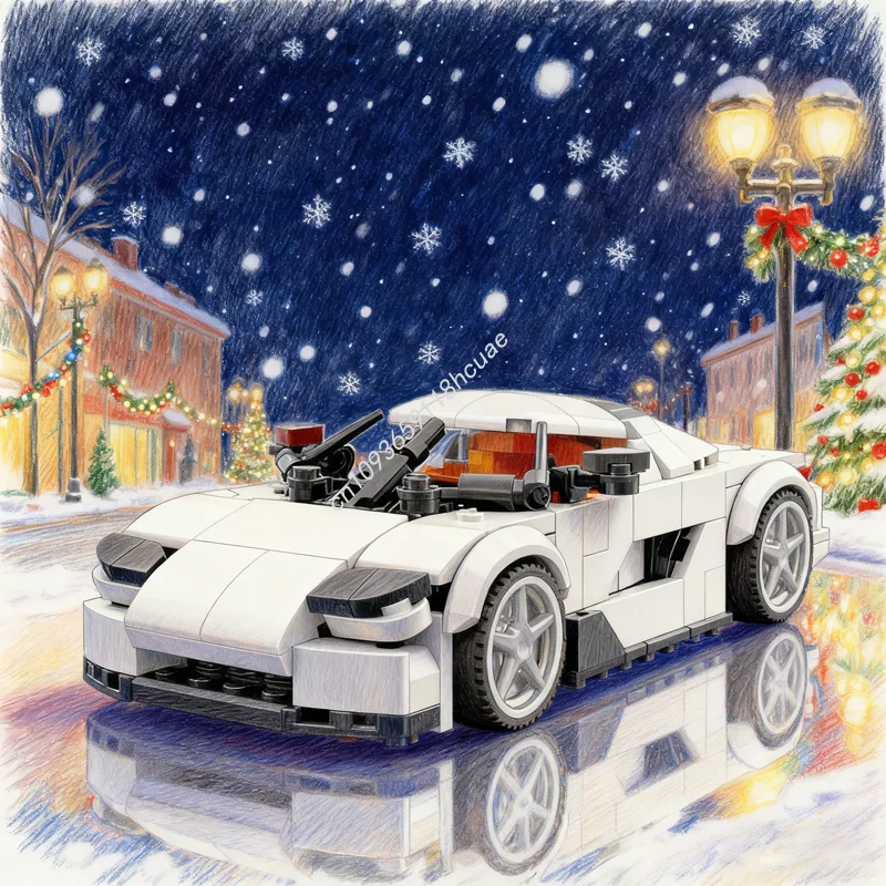 

326pcs MOC City Champions Super Car Model Building Blocks Construction Toy DIY Idea Christmas Gift Creative Education Brick