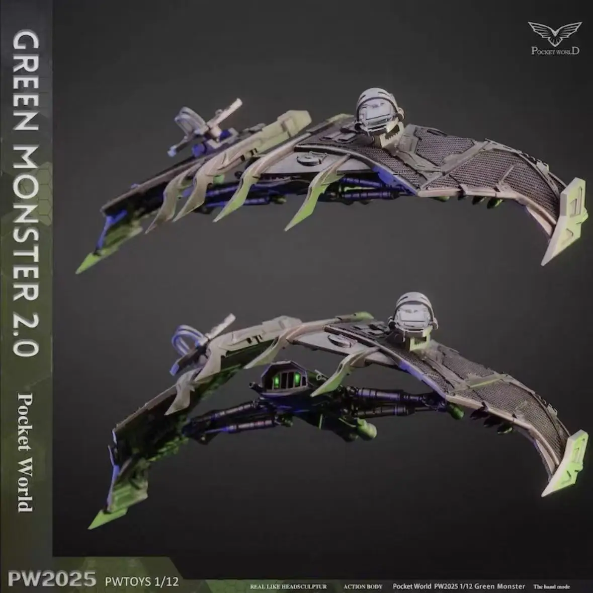 PWTOYS 오리지널 1/12 모바일 인형 군인 휴대용 모델 시리즈 그린 고블린 애니메이션 액션 피규어 모델 장난감 소년을위한 모델 선물