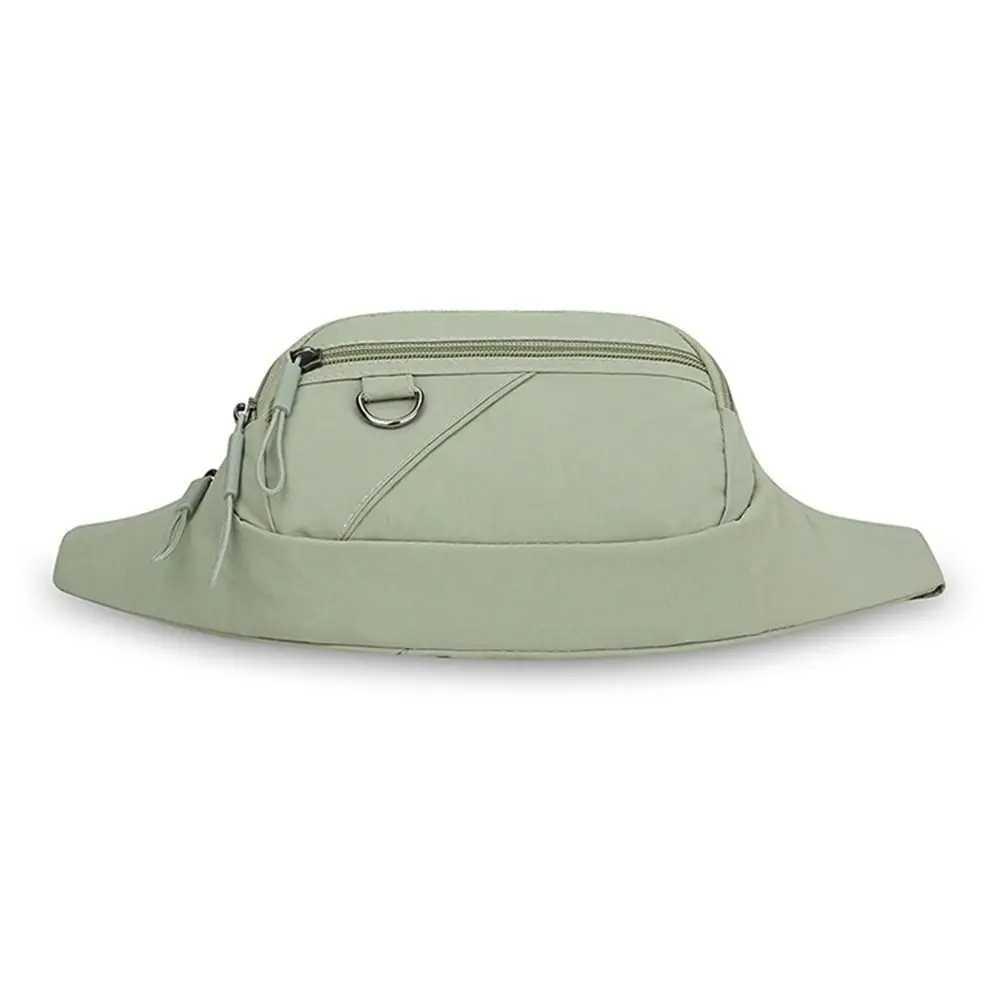 New Nylon Waist Bag Large Capacity Solid Color Belt Bag Wear Resistant Fanny Pack Outdoor Sports