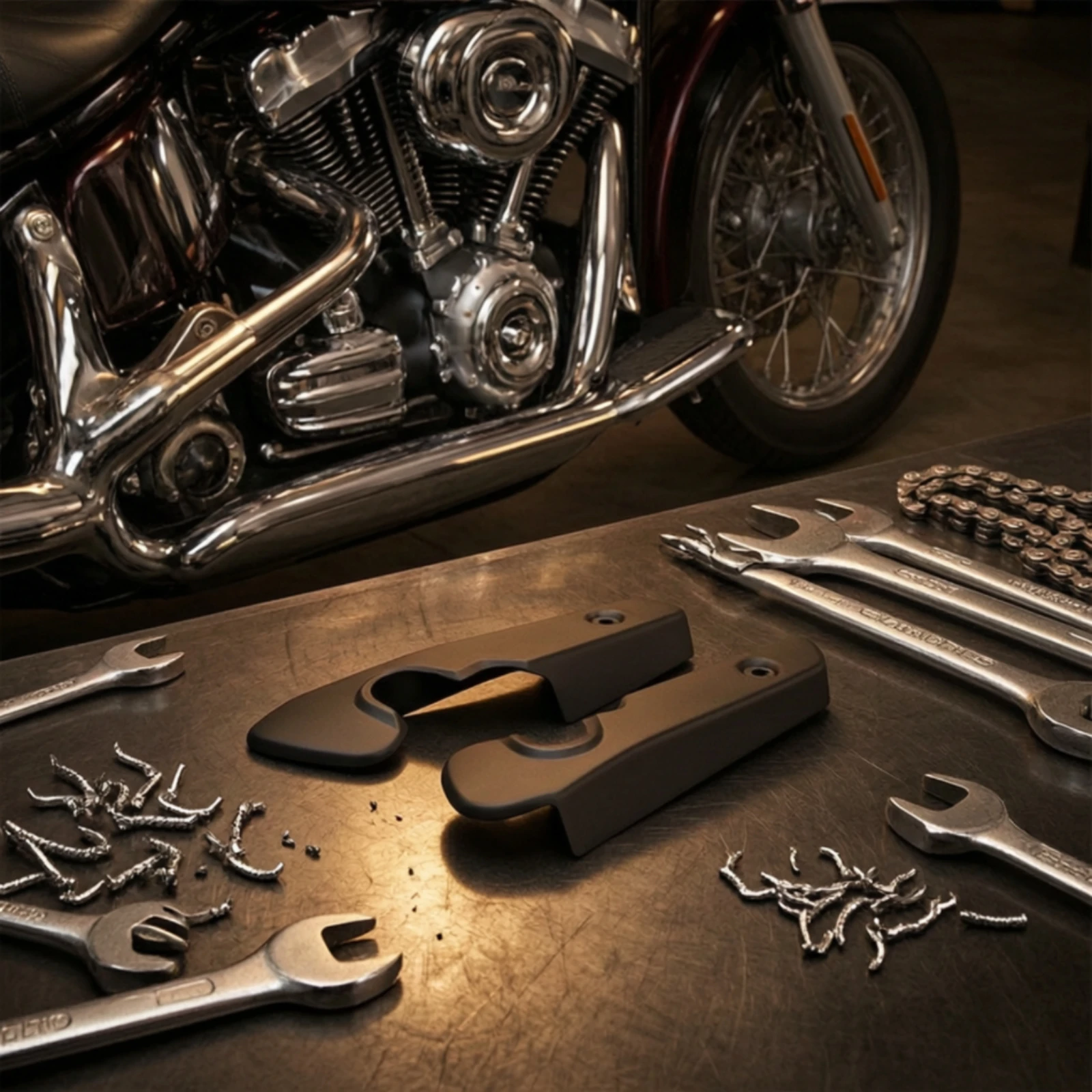 Rear Shock Absorber Cover Easy Install Shock Absorber Trim Cover Rear Mudguard Frame Covers Long-Lasting for Cruiser Owners