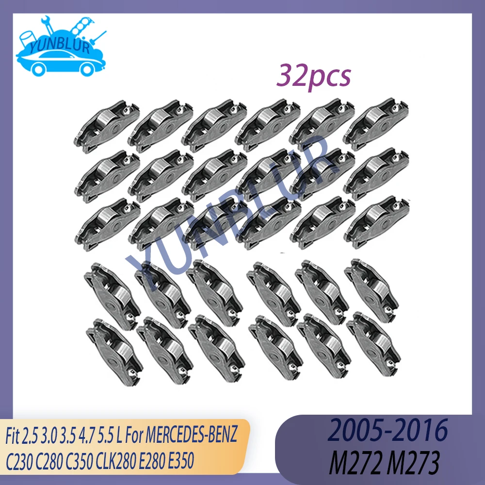 M272 M273 Engine Valve Lifter Rocker Arm Set Fit 2.5 3.0 3.5 4.7 5.5 L GAS 05-16 For MERCEDES-BENZ C280 C350 CLK280 E280 E350