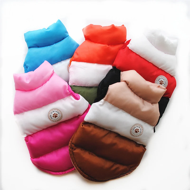 Puppy Clothes for Small Medium Dogs Vest Coat Winter Warm Pet Costume Dog Outfits French Bulldog Chihuahua Pug Pet Supplies