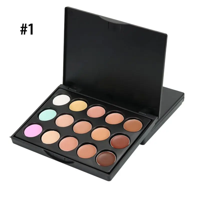 15 Colors Face Concealer Palette Foundation Shades Contour Makeup Kit Waterproof Natural Bronzer Cream Makeup Cosmetic