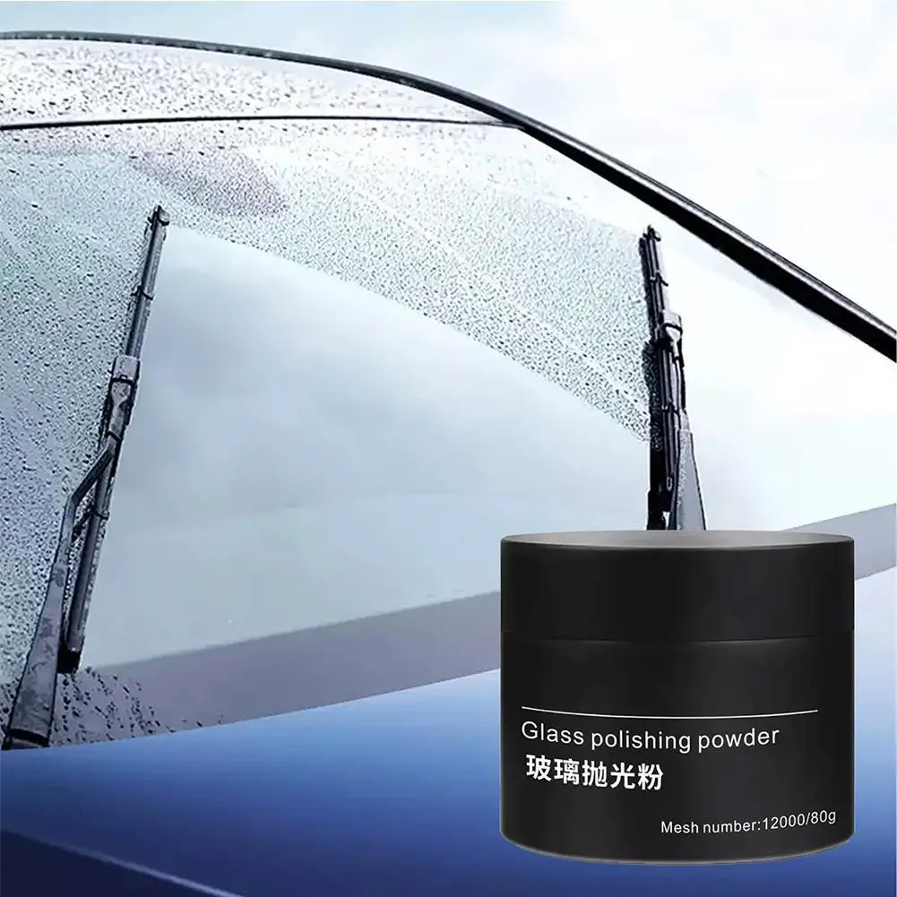 Car Glass Polishing Powder Car Glass Degreasing Film Trucks Cars Glass Scratches Powder Powder Repair Polishing Auto R8K4
