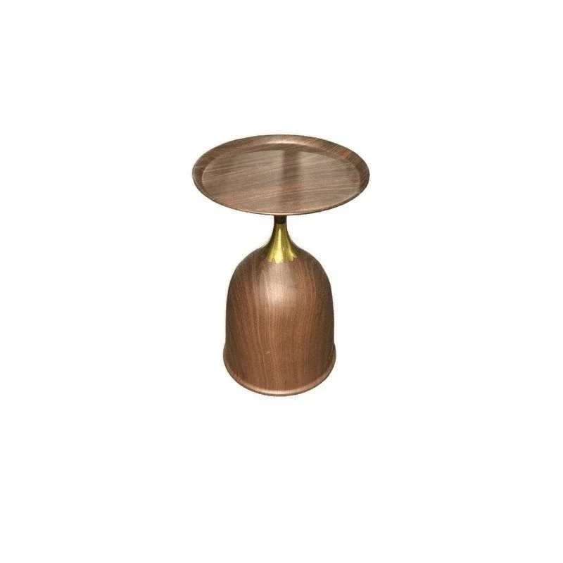 

French high-end French retro light luxury walnut coffee table, bedside table, corner family bedroom, living room