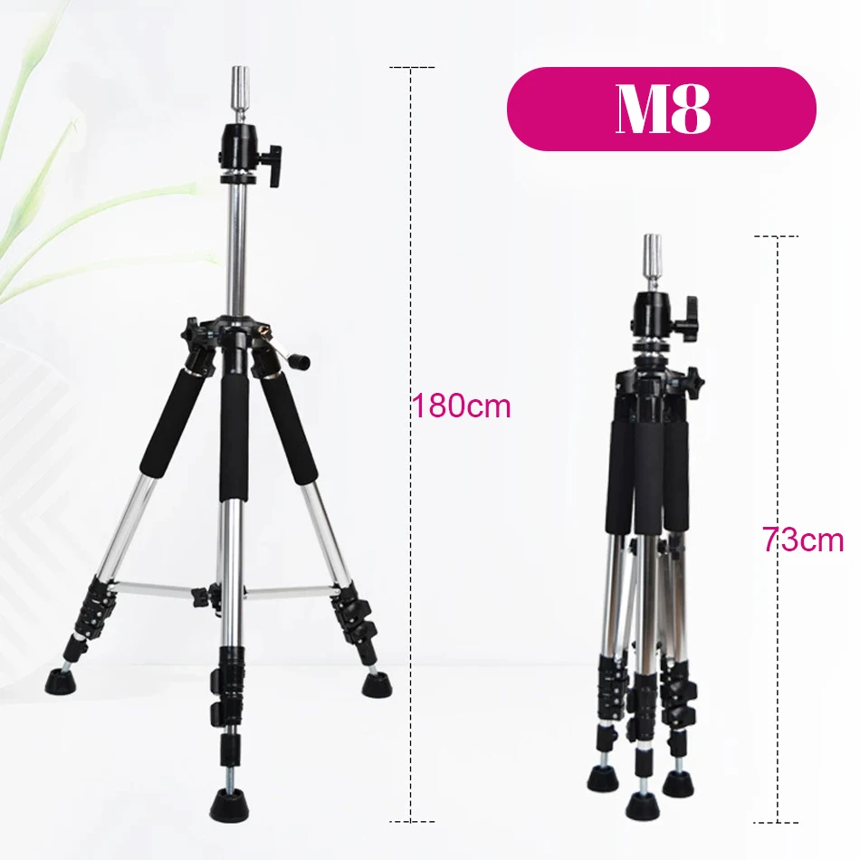 155Cm Mannequin Head Holder Tripod Stand For Hairdressers Salon Training Head Strong Adjustable Wig Stand Tripod For Wig Making image 3