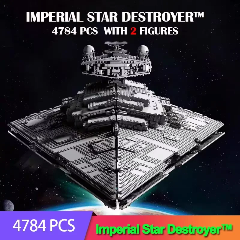 

UCS Imperial Destroyer Moc Display Building Blocks Bricks Toy Super Great Ultimate Spacecraft Christmas Gifts