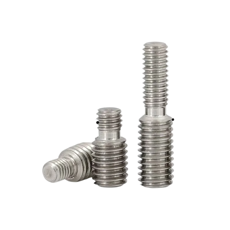 6PCS Stainless Steel Double Head Transfer Screws M6  and 1/4-20 to 3/8-16 Thread Adapter Monopod Male to Male Conversion Bolt