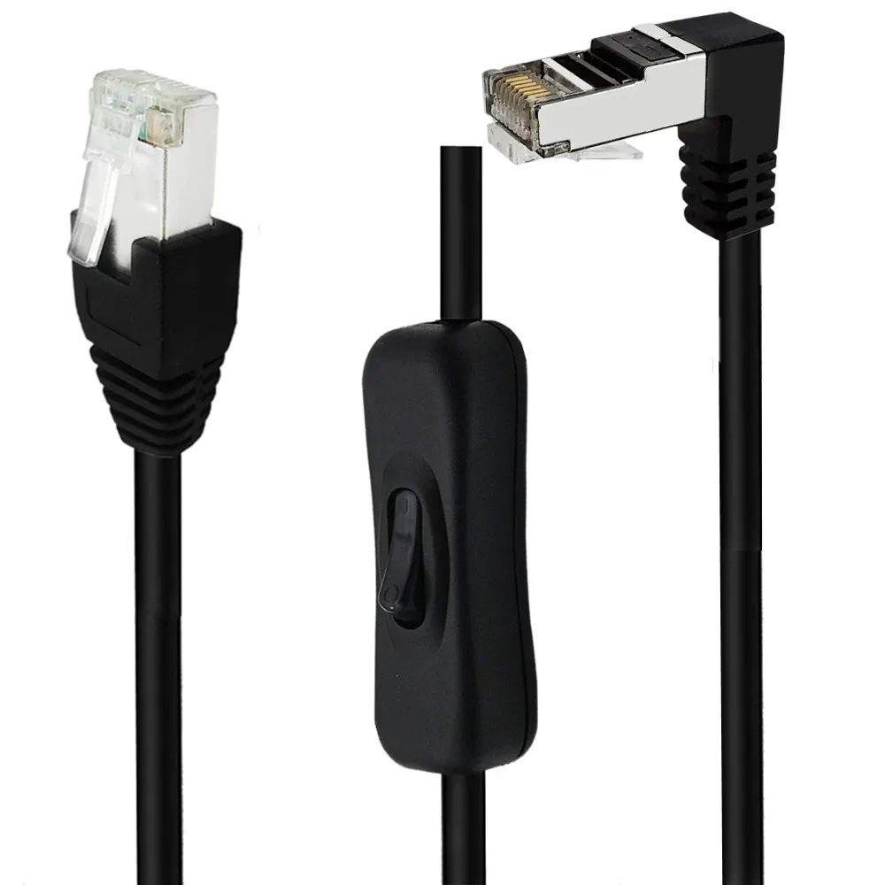Gigabit Cat6e Network Patch Cord with 304 Switch RJ45 Ethernet Network Extension Cable Compatible with Cat5 Cat5e